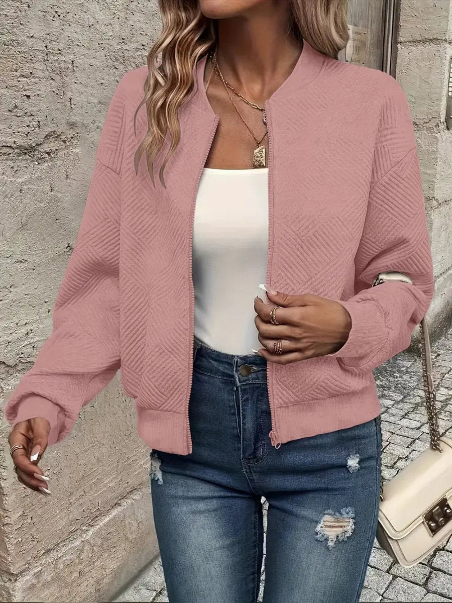 Women's Crop-Length Padded Bomber Jacket – view 6