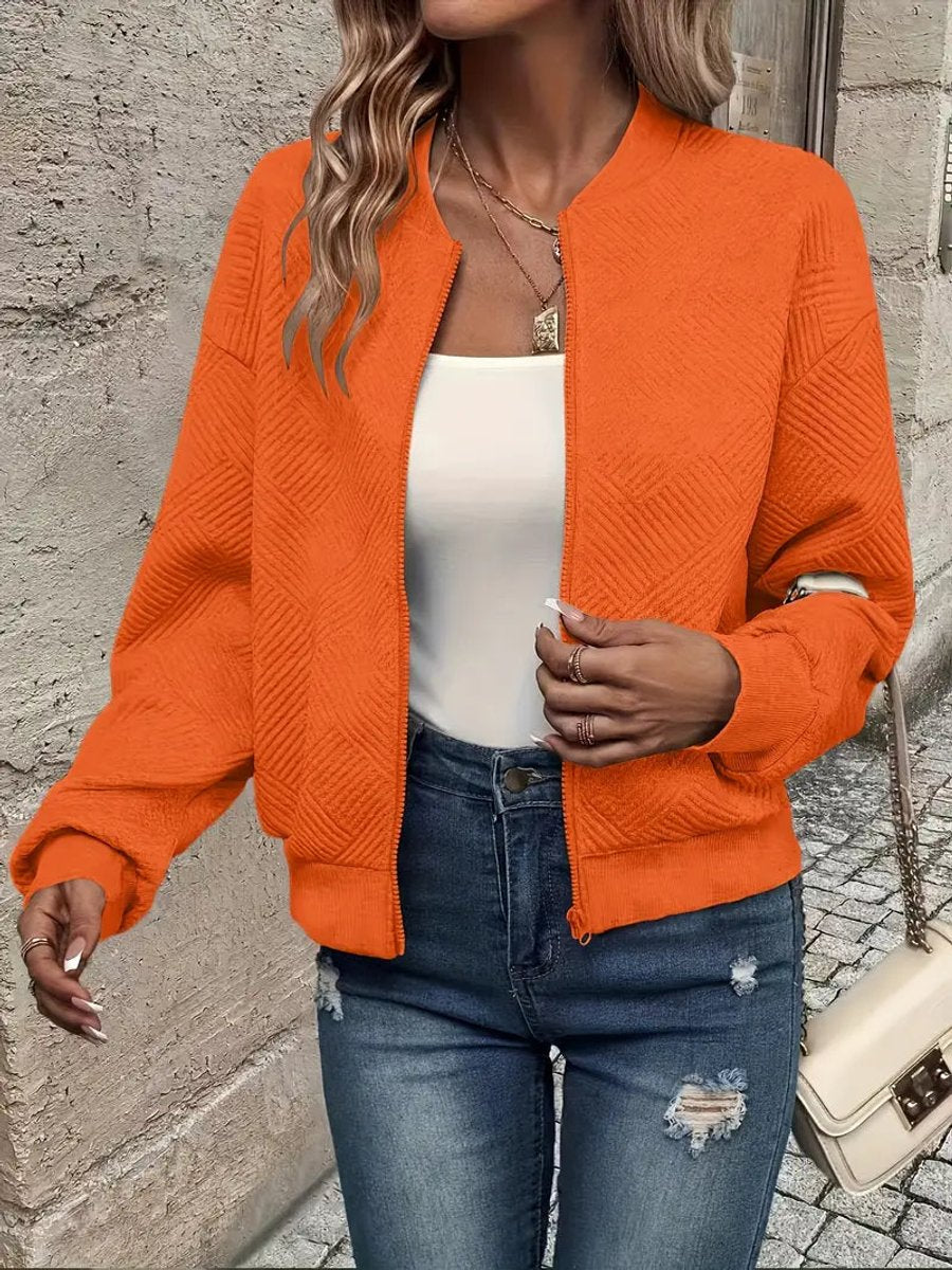 Women's Crop-Length Padded Bomber Jacket – view 7