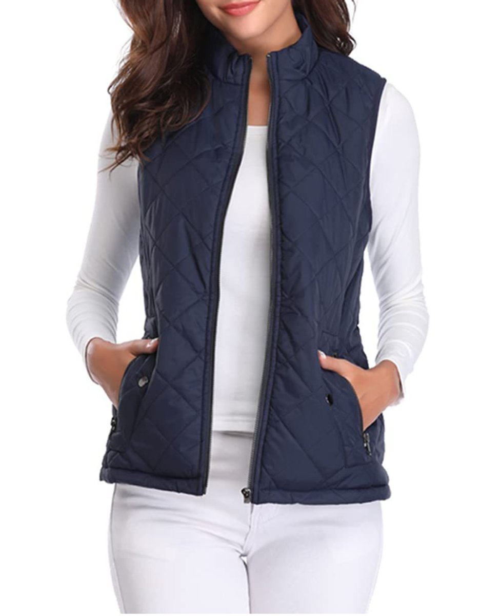 Women's Snap-Pocket Padded Puffer Vest – view 10