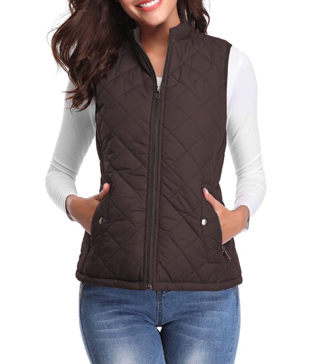 Women's Snap-Pocket Padded Puffer Vest – view 9