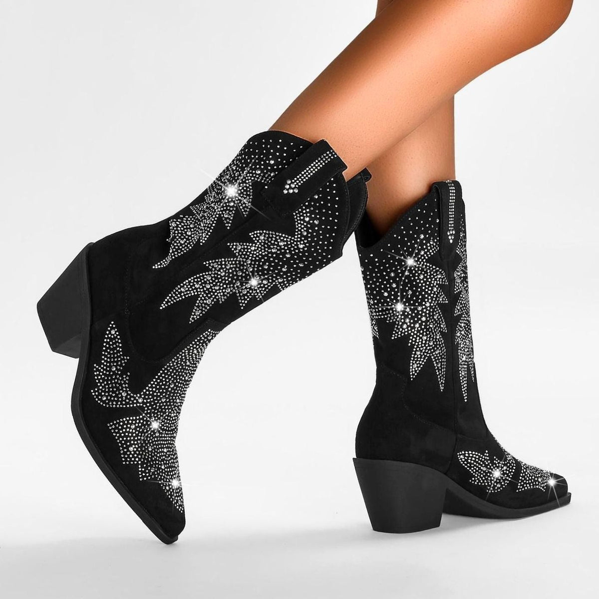 Women's Rhinestone Star Western Boots – view 3