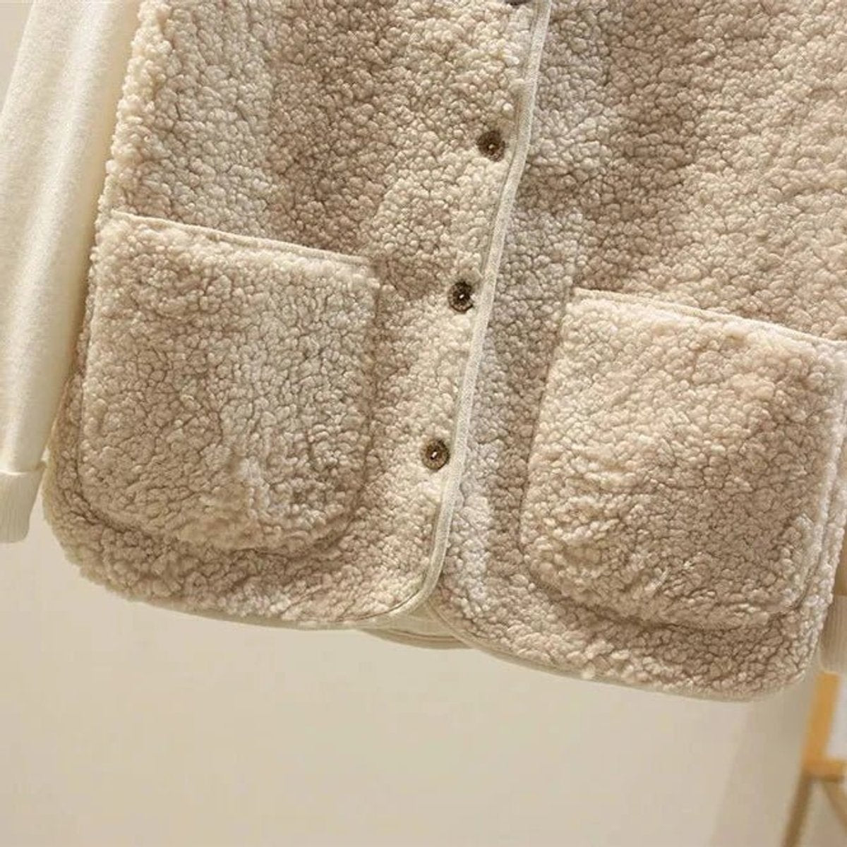 Women's Reversible Sherpa Fleece Vest for Work – view 4