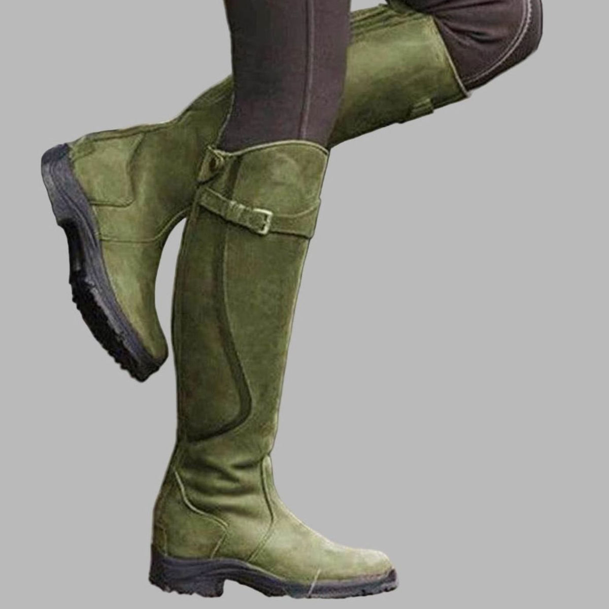 Women's Lug-Sole Tall Leather Hiking Boots for Layering – view 5