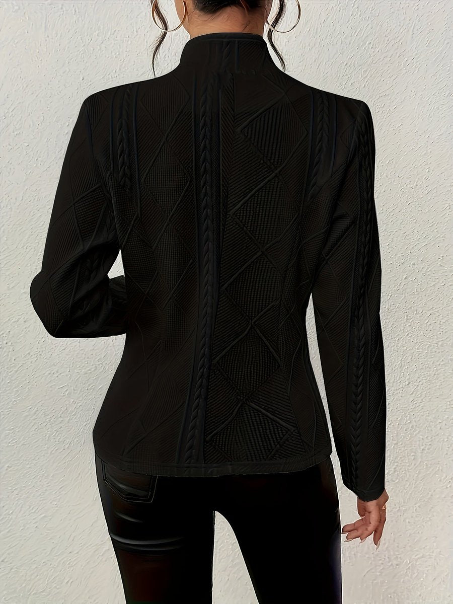 Women's Cable-Stitch Open-Style Padded Jacket – view 7