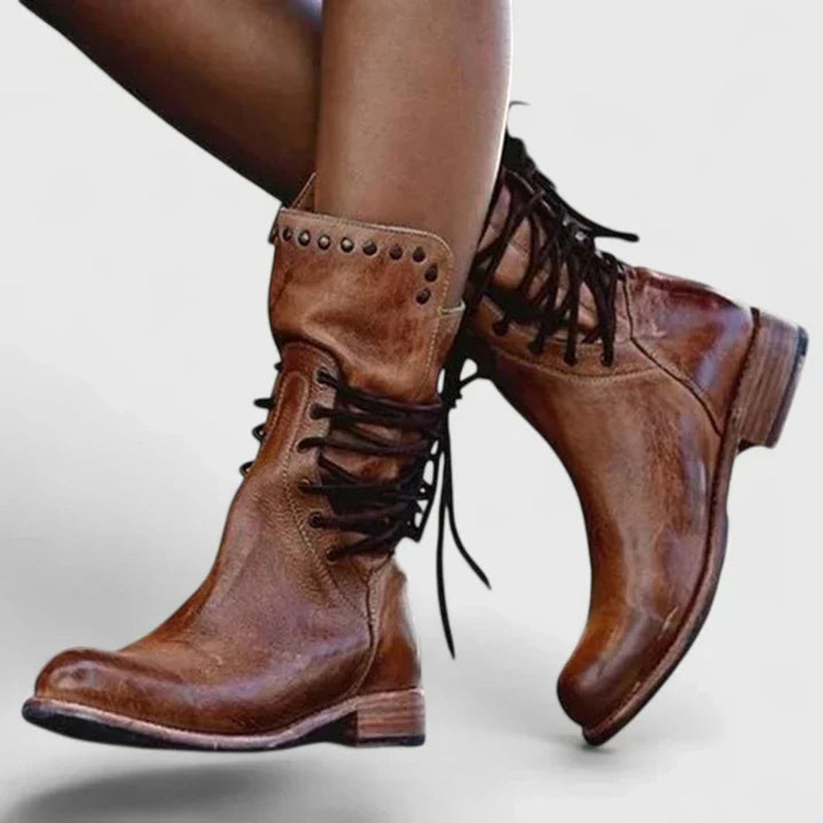 Women's Studded Knee High Boots for Fall – view 4