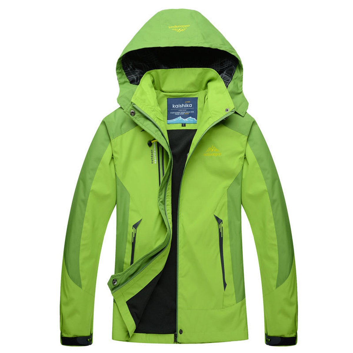 Women's Weatherproof Hood-Detail Shell Jacket – Green
