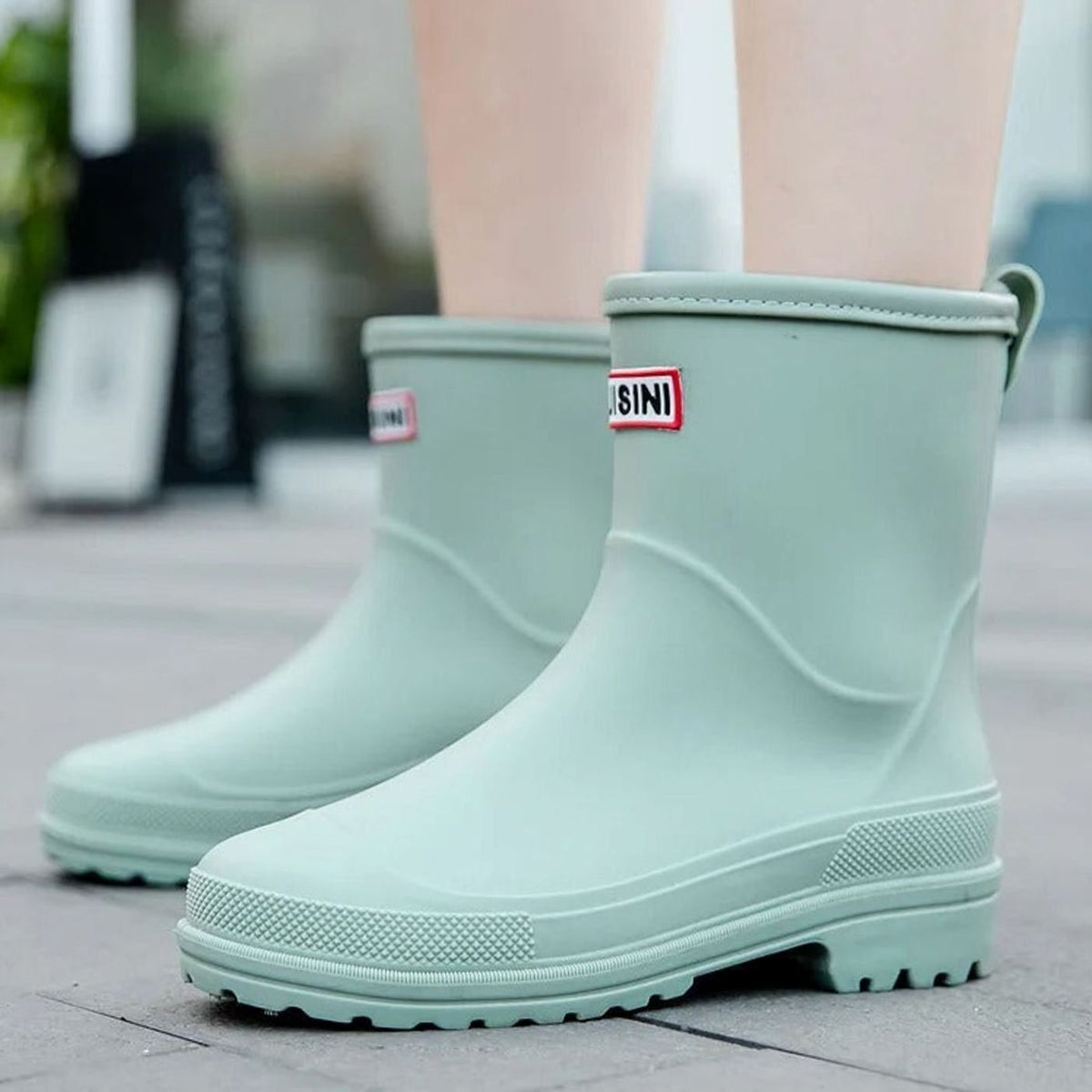 Women's Easy-On Rain Boots with Treaded Sole – view 2