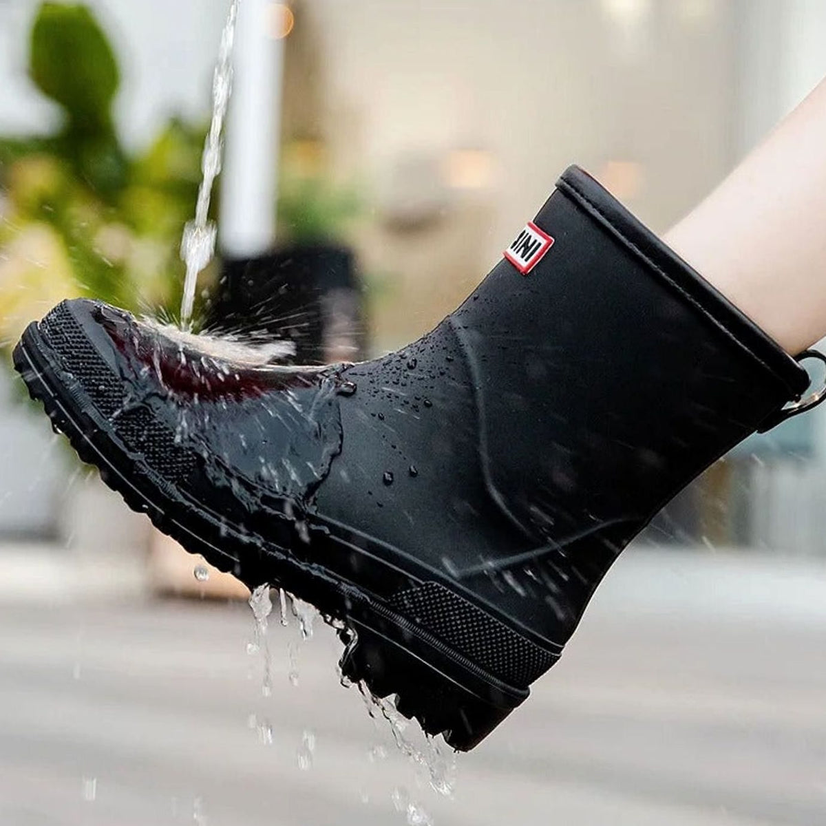 Women's Easy-On Rain Boots with Treaded Sole – view 3