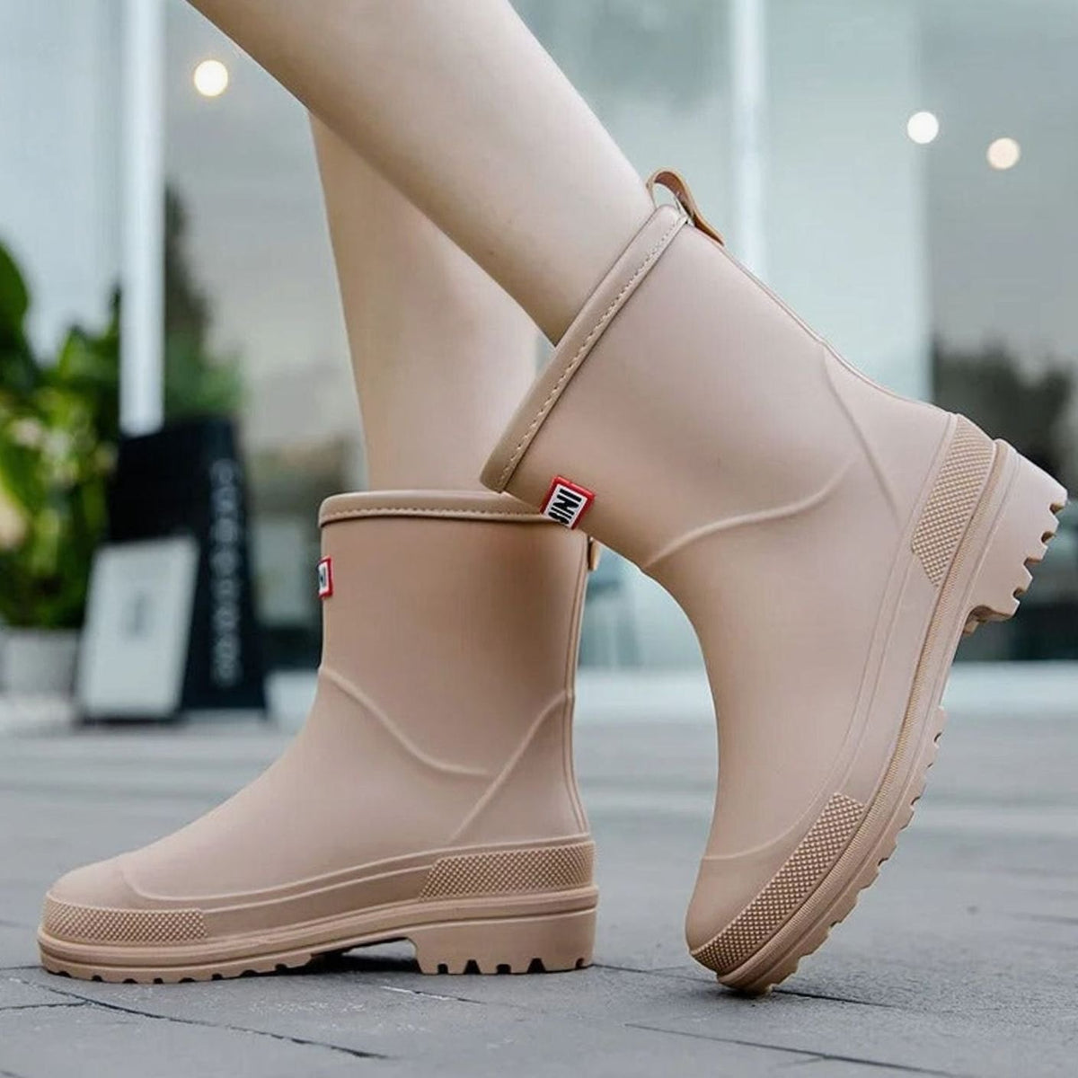 Women's Easy-On Rain Boots with Treaded Sole – view 5