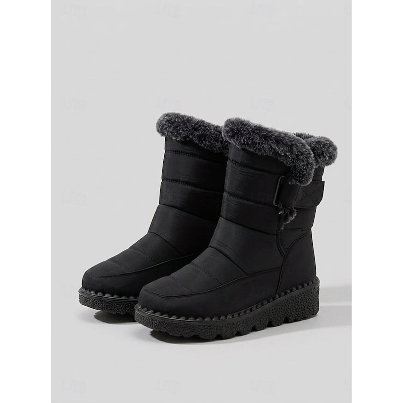 Women's Padded Cold-Weather Boots – Black