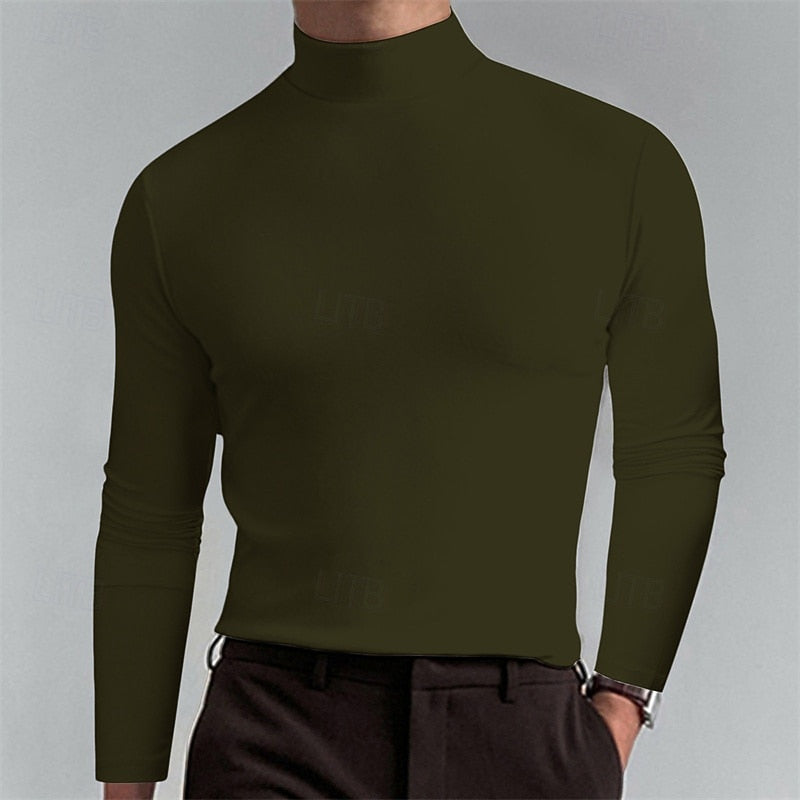Men's Timeless Fit Roll-Neck Knit Pullover – view 9