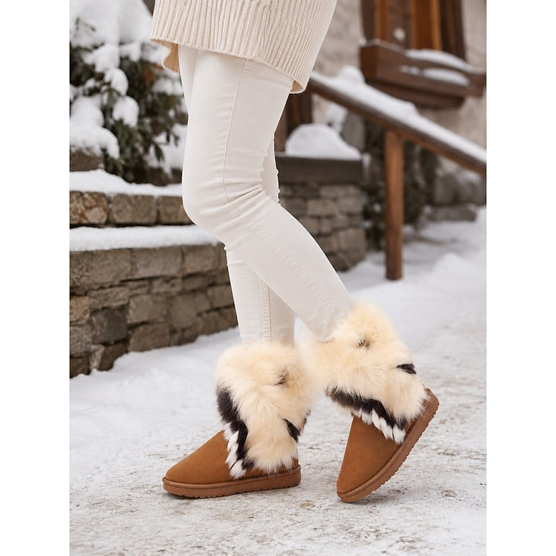 Women's Fluffy-Trim Pull-On Cold-Weather Boots – view 1