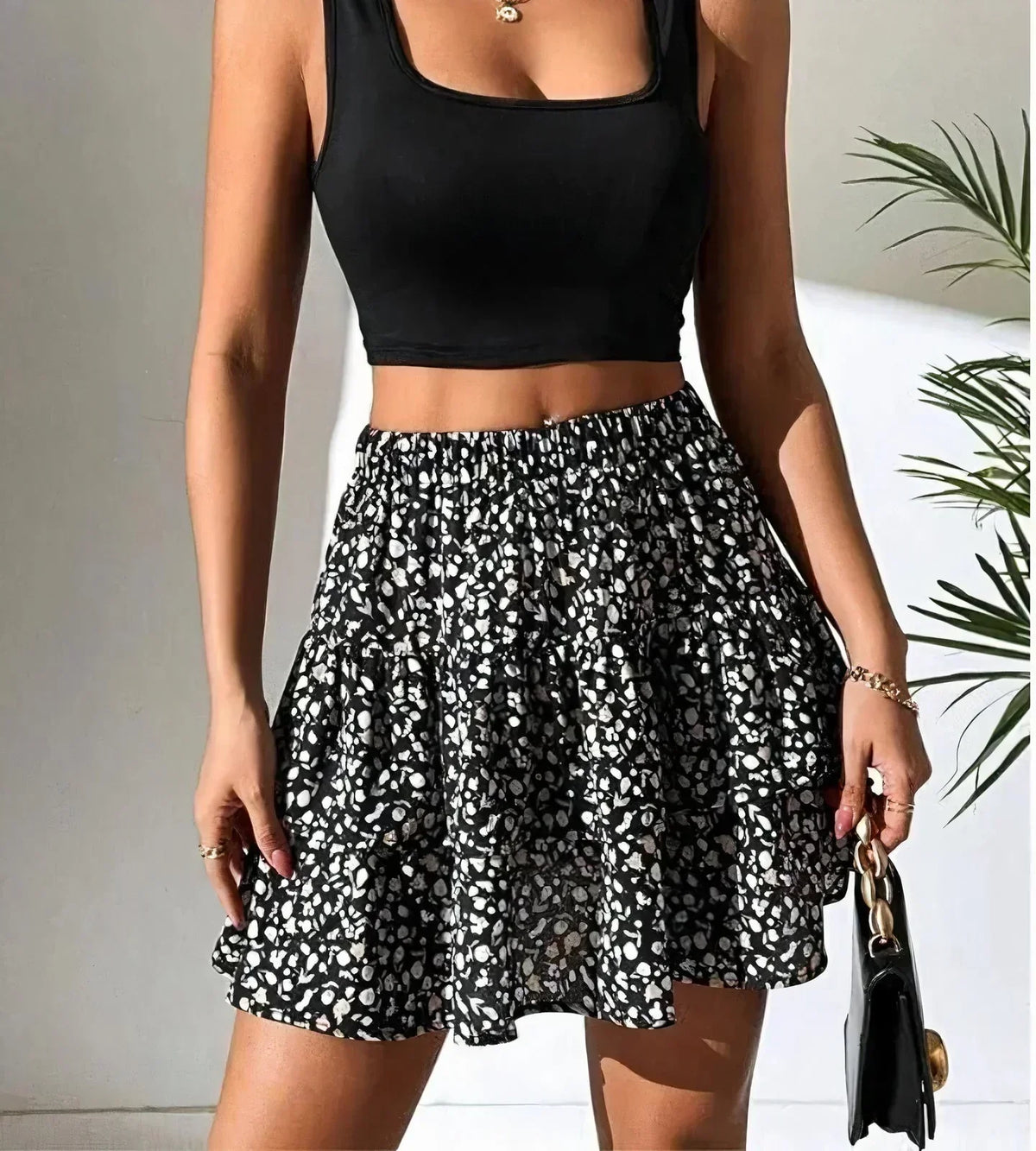 Women's Tiered Short-Length Skirt – view 7